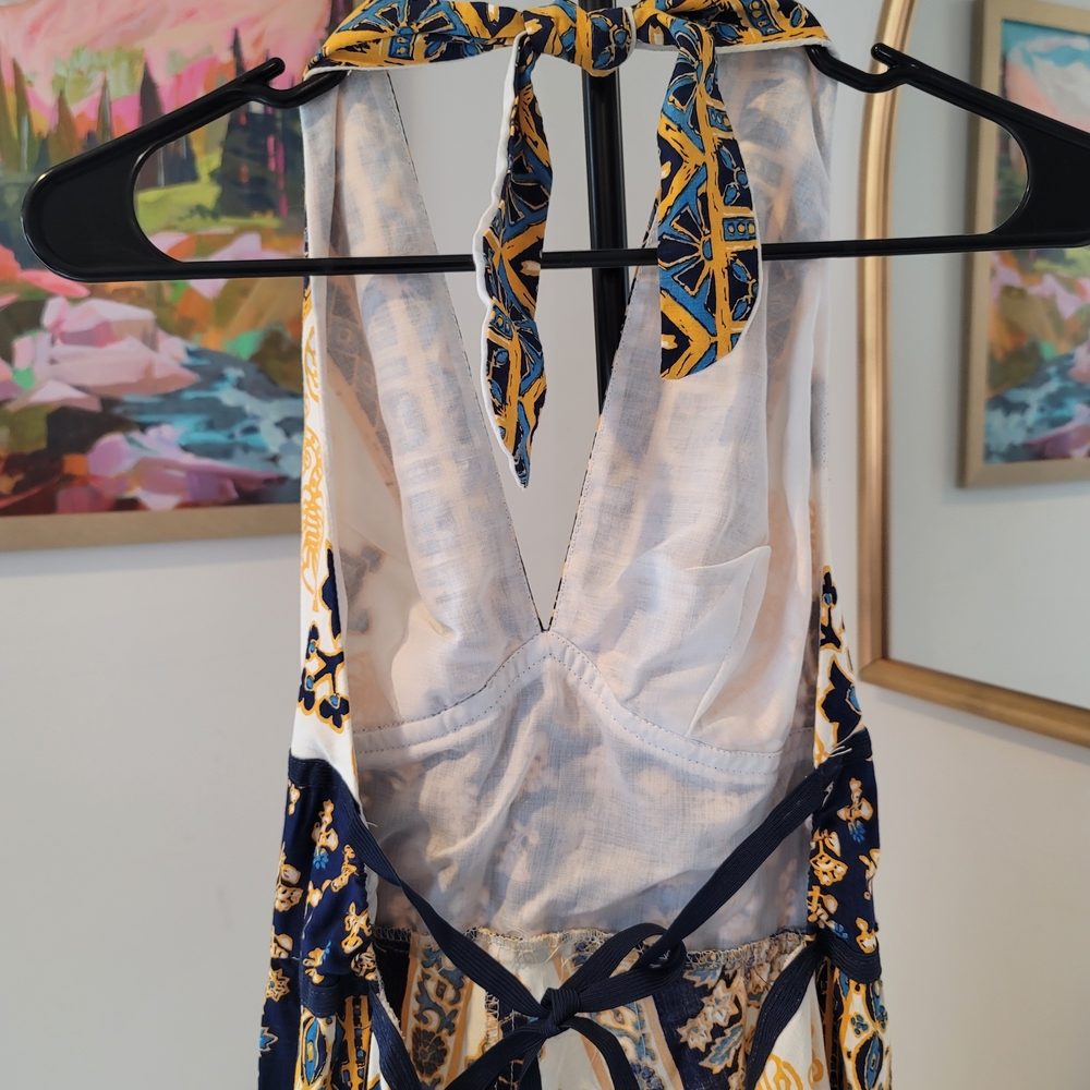 Vintage 1970's Lanz Originals Halter Sundress Size S - Picture 5 of 10